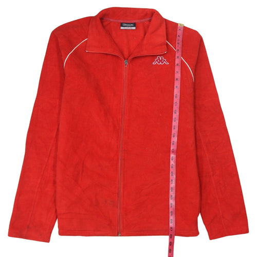 Kappa Men's Red Fleece Full Zip Jacket Size XL Regular Fit