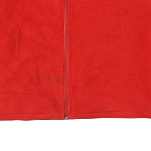 Kappa Men's Red Fleece Full Zip Jacket Size XL Regular Fit