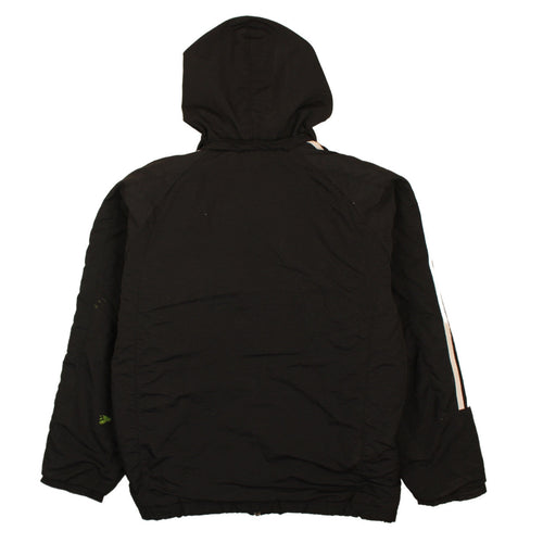 Adidas Men's Black Hooded Puffer Jacket M Sports Casual Coat