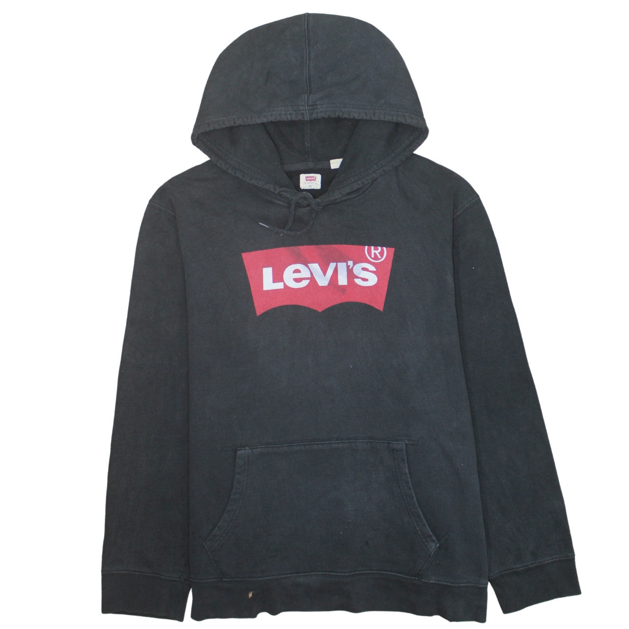 Levi's Men's Black Pullover Hoodie XL Graphic Logo Cotton Casual