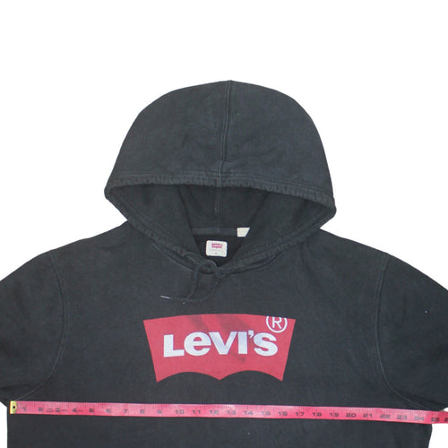 Levi's Men's Black Pullover Hoodie XL Graphic Logo Cotton Casual
