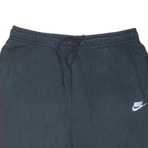 Nike Men's Black XL Fleece Sweatpants with Logo and Drawstring Waist