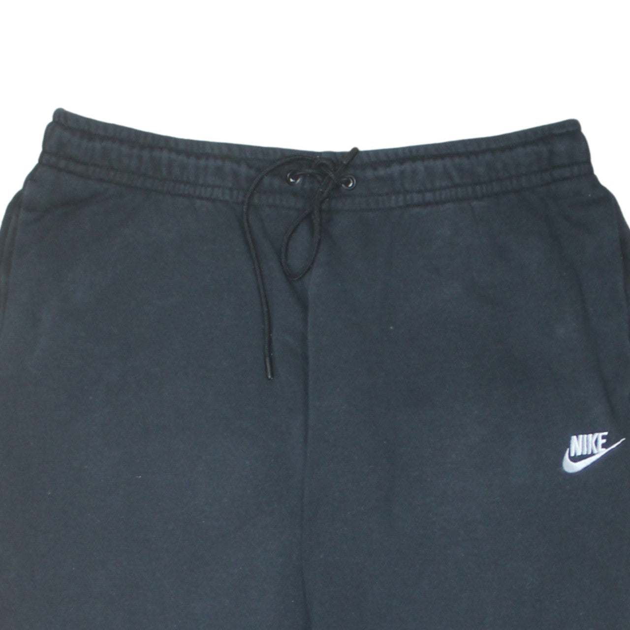 Nike Men's Black XL Fleece Sweatpants with Logo and Drawstring Waist