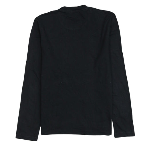 Calvin Klein Jeans Mens Black Long Sleeve Crew Neck Cotton T-Shirt M