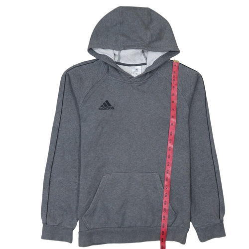 Adidas Men's Grey Pullover Hoodie XS Regular Fit Sportswear