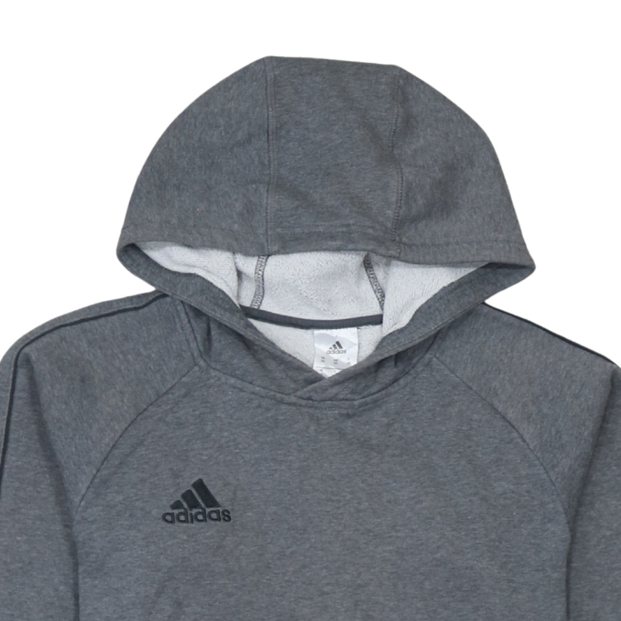 Adidas Men's Grey Pullover Hoodie XS Regular Fit Sportswear