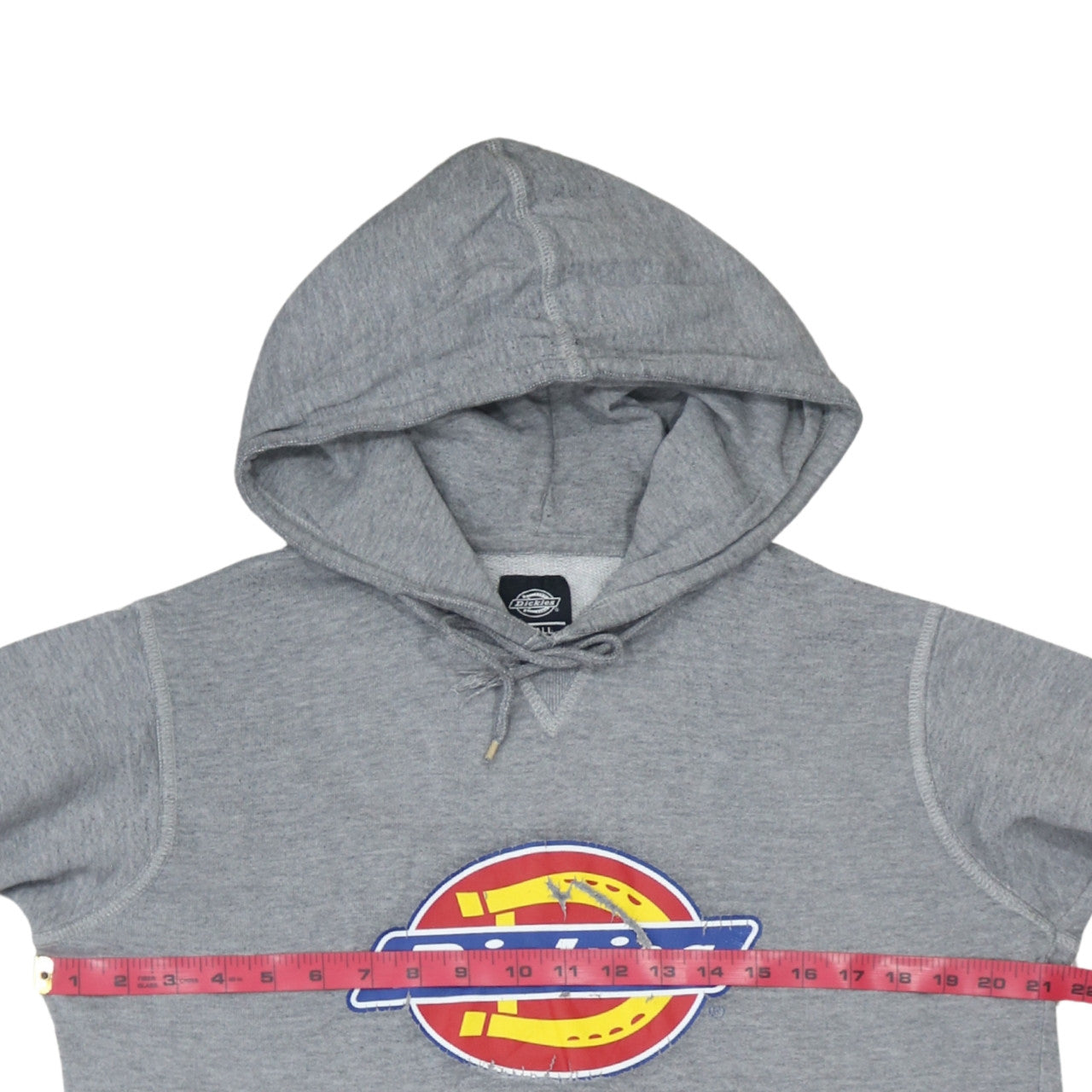 Dickies Men's Grey Small Pullover Hoodie with Logo Graphic