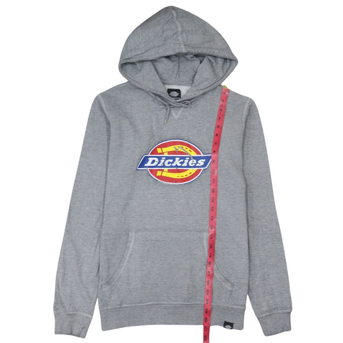 Dickies Men's Grey Small Pullover Hoodie with Logo Graphic