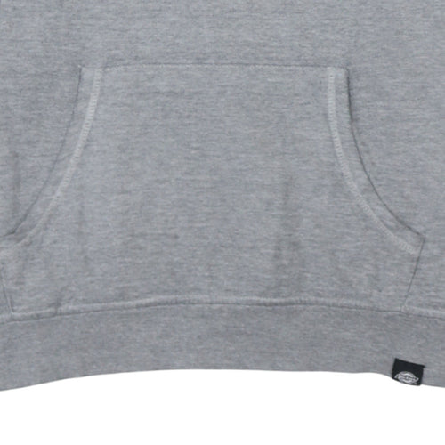 Dickies Men's Grey Small Pullover Hoodie with Logo Graphic