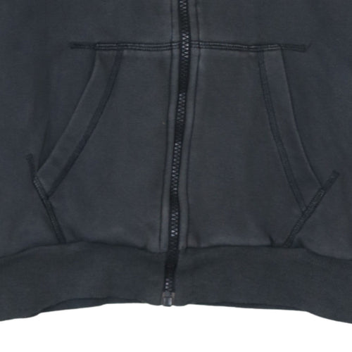 Adidas Women Black Full Zip Hoodie S Hooded Sweatshirt 8-10 UK