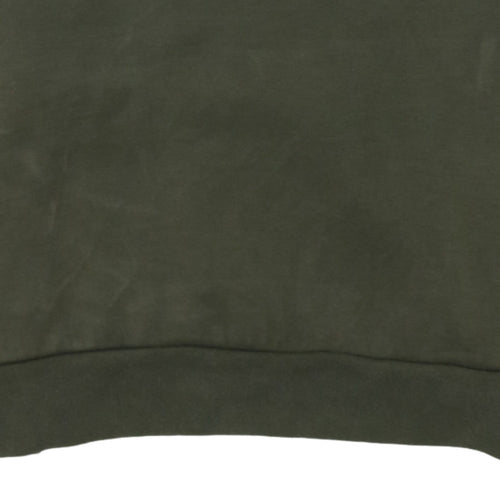Puma Men’s Green Crew Neck Pullover Sweatshirt M Regular Fit