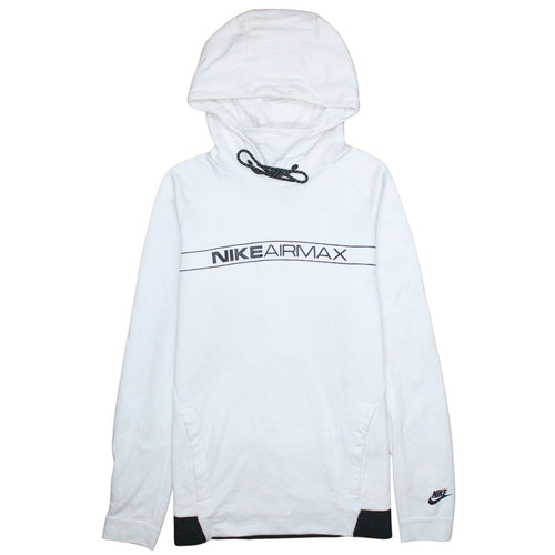Nike Air Max White Women's Small Pullover Hoodie Sweatshirt