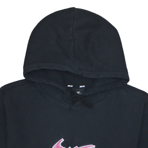 Nike SB Women's Black Pullover Hoodie Medium Cotton Blend Skate Logo