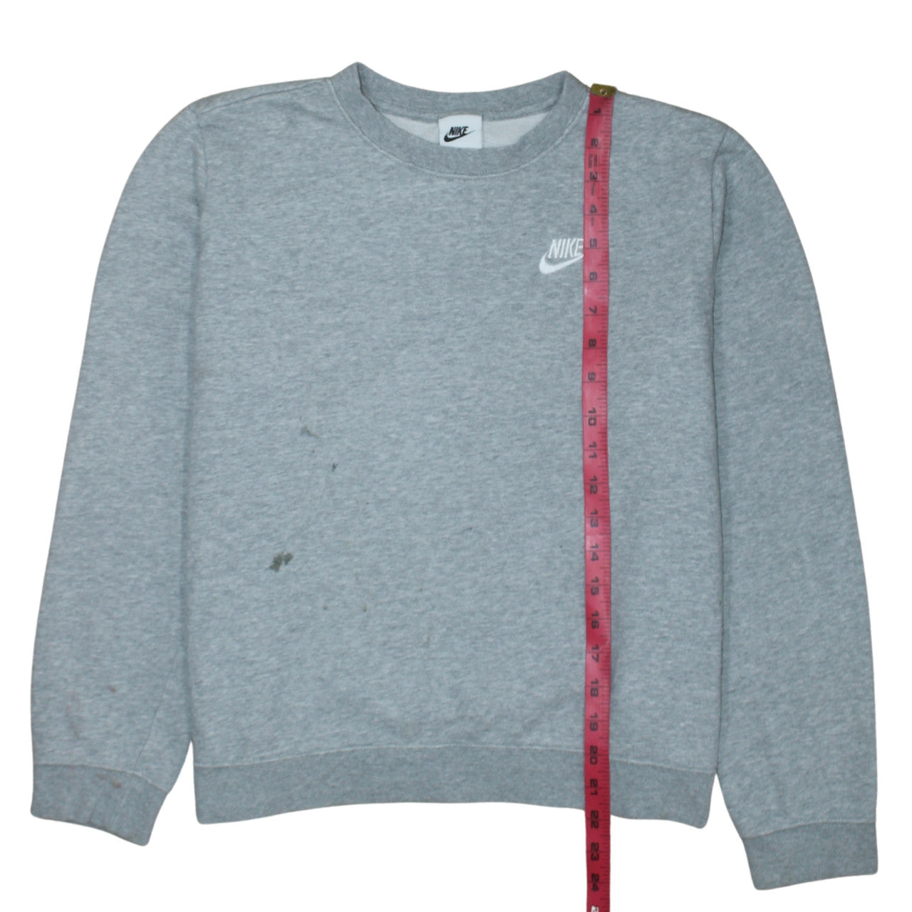 Nike Women's Grey Crew Neck Pullover Sweatshirt Size M