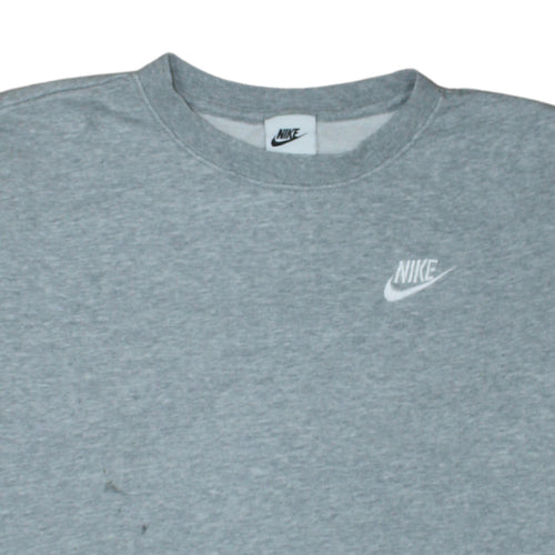 Nike Women's Grey Crew Neck Pullover Sweatshirt Size M