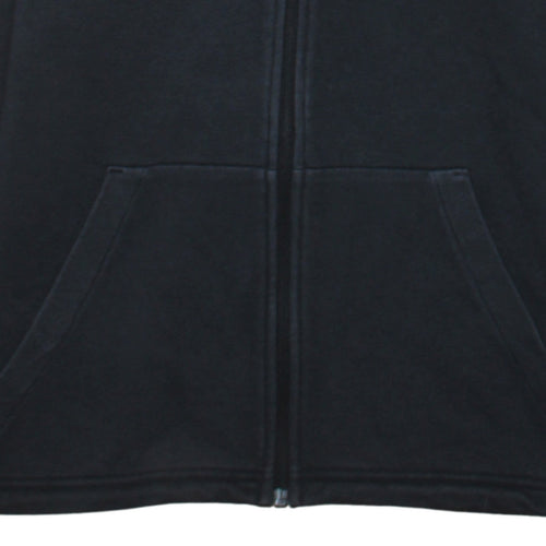 Adidas Boys Black Full Zip Hoodie 13-14 Years Regular Fit Sportswear