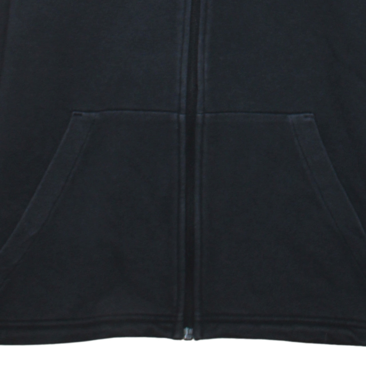 Adidas Boys Black Full Zip Hoodie 13-14 Years Regular Fit Sportswear