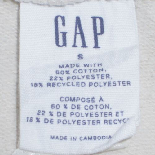 GAP Womens Beige Pullover Hoodie Small Cotton Blend Casual