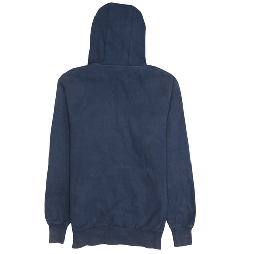 Ellesse Mens Blue Pullover Hoodie Medium Logo Fleece Sweatshirt