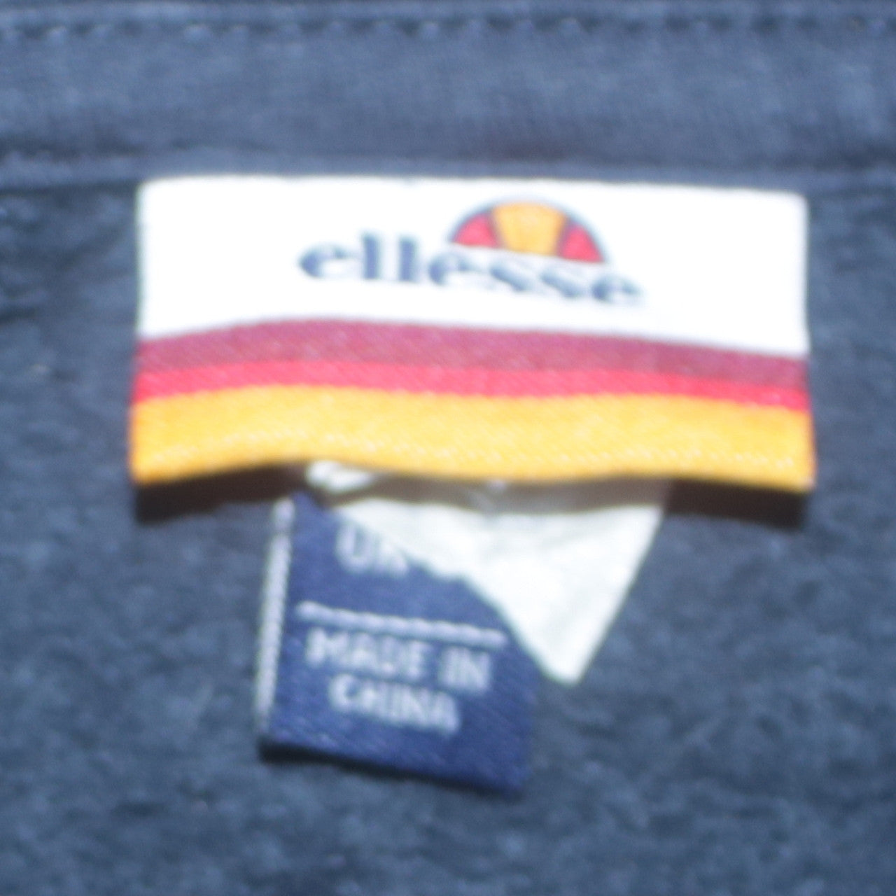 Ellesse Mens Blue Pullover Hoodie Medium Logo Fleece Sweatshirt