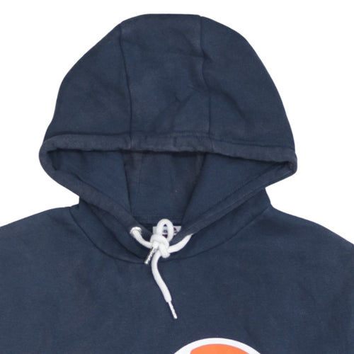 Ellesse Mens Blue Pullover Hoodie Medium Logo Fleece Sweatshirt