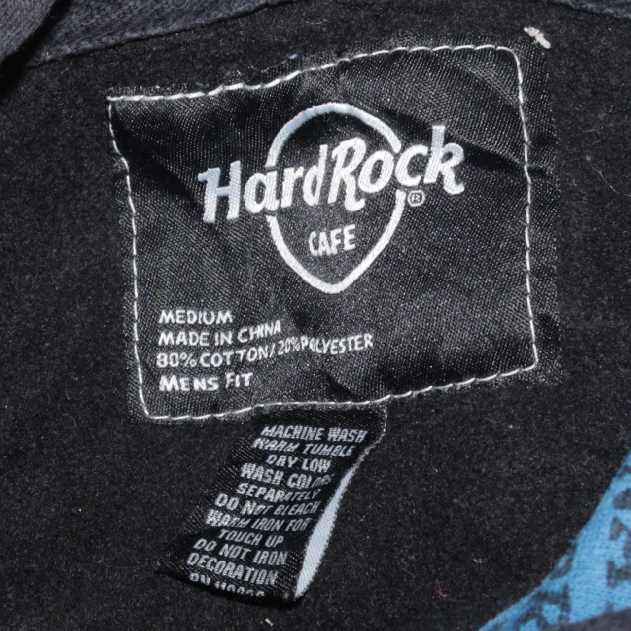 Hard Rock Cafe Men's Black Medium Pullover Hoodie Singapore Design