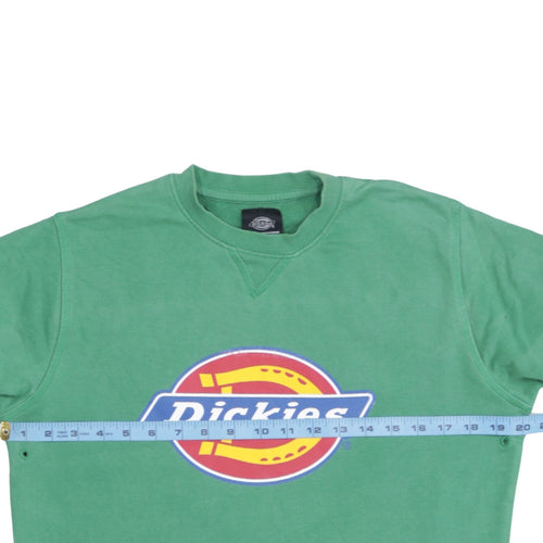 Dickies Men's Green Regular Fit Crew Neck Graphic Sweatshirt Medium