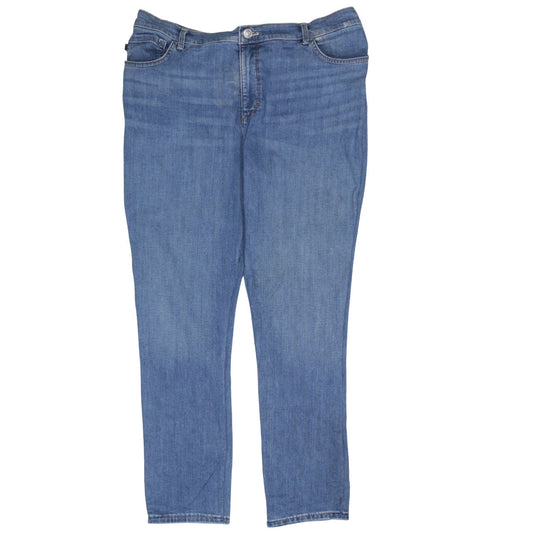 Lee Women's Blue Size 18 Straight Leg Stretch Denim Jeans