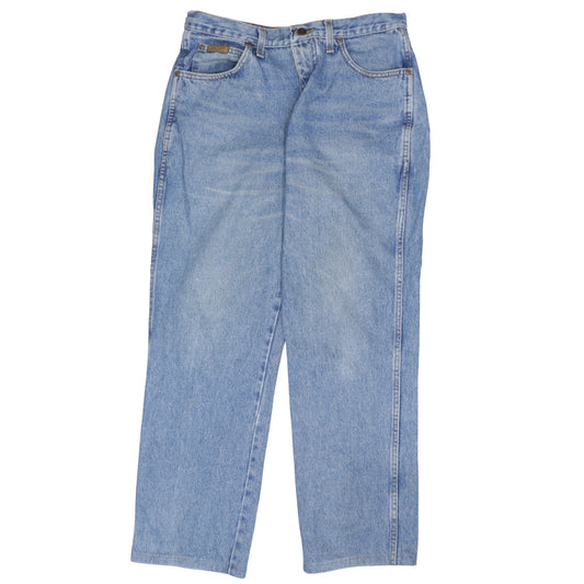 Wrangler Men’s Blue 33x32 Oregon Straight Leg Denim Jeans