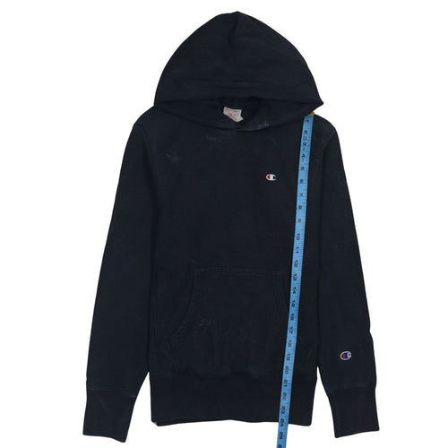 Champion Men's Black Medium Pullover Hoodie Reverse Weave Logo