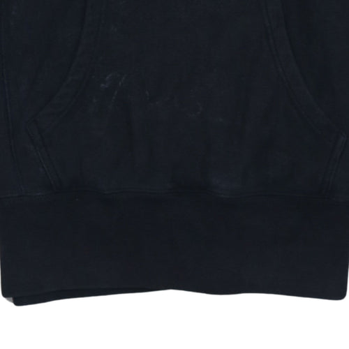 Champion Men's Black Medium Pullover Hoodie Reverse Weave Logo
