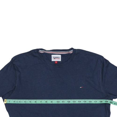 Tommy Jeans Men's Navy Long Sleeve Crew Neck T-Shirt M Cotton