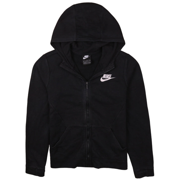 Nike Boys Black Full Zip Hoodie XL 158-170cm Fleece Sportswear