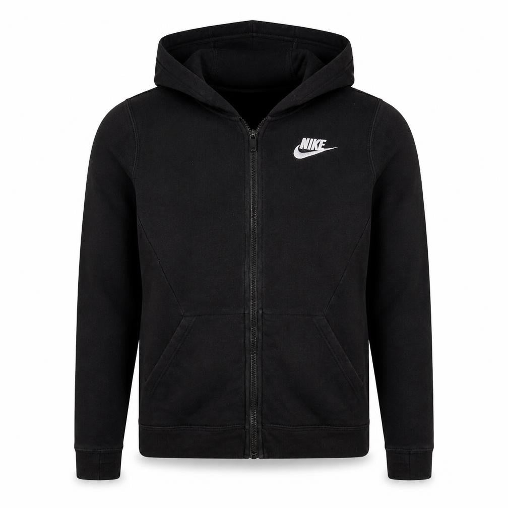 Nike Boys Black Full Zip Hoodie XL 158-170cm Fleece Sportswear