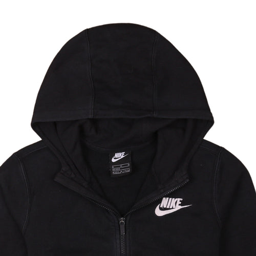 Nike Boys Black Full Zip Hoodie XL 158-170cm Fleece Sportswear