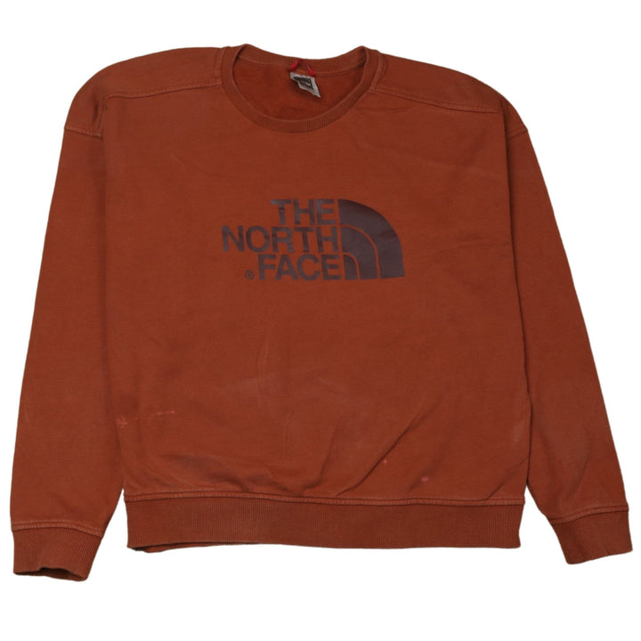 The North Face Womens Brown Crew Neck Logo Sweatshirt Medium