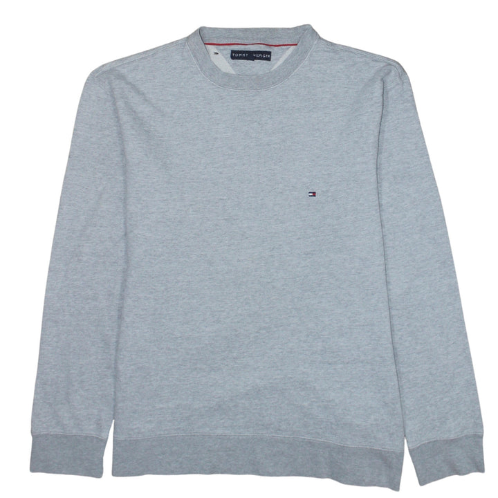 Tommy Hilfiger Men's Grey Crew Neck Pullover Sweatshirt M