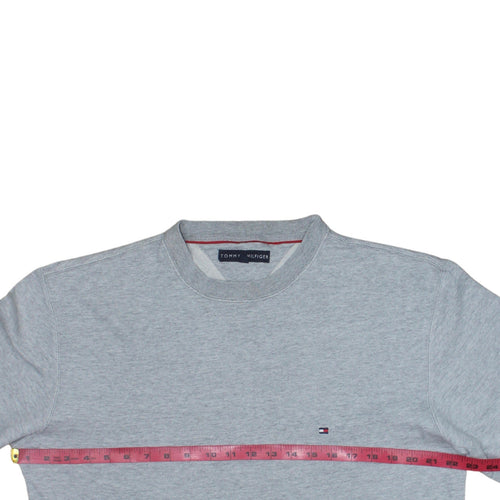 Tommy Hilfiger Men's Grey Crew Neck Pullover Sweatshirt M