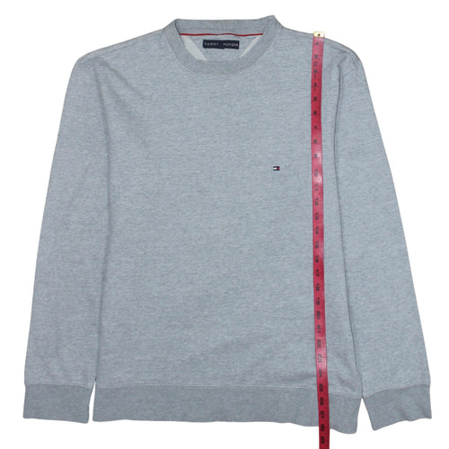 Tommy Hilfiger Men's Grey Crew Neck Pullover Sweatshirt M