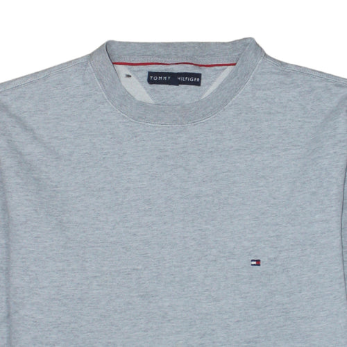 Tommy Hilfiger Men's Grey Crew Neck Pullover Sweatshirt M