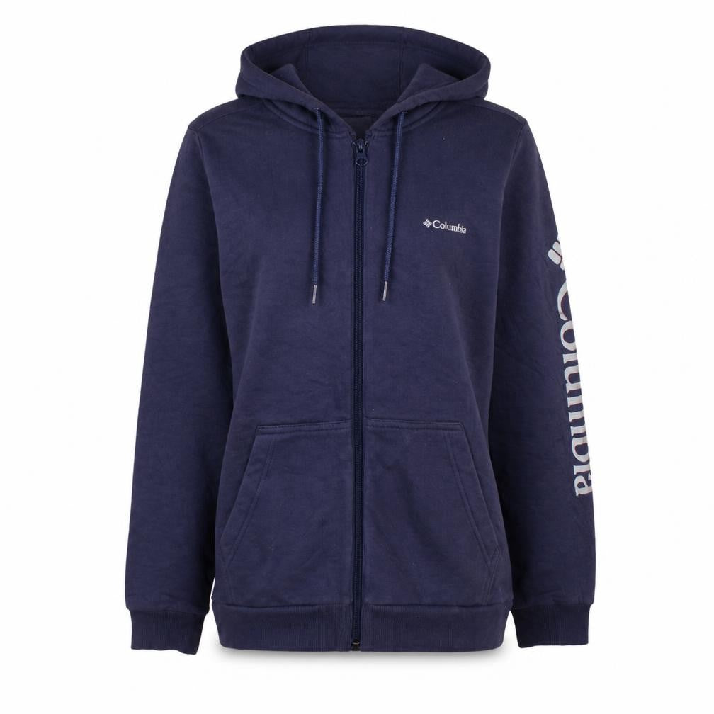 Columbia Women's Navy Full Zip Hoodie Small Lightweight Casual