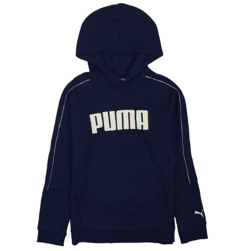 Puma Womens Navy Blue Pullover Hoodie XXL Logo Casual Sweatshirt