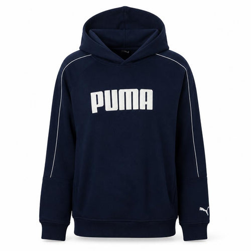 Puma Womens Navy Blue Pullover Hoodie XXL Logo Casual Sweatshirt