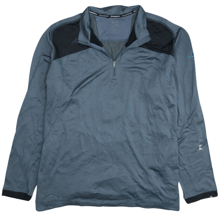 Adidas Mens Blue ClimaWarm 1/2 Zip Golf Sweatshirt XL