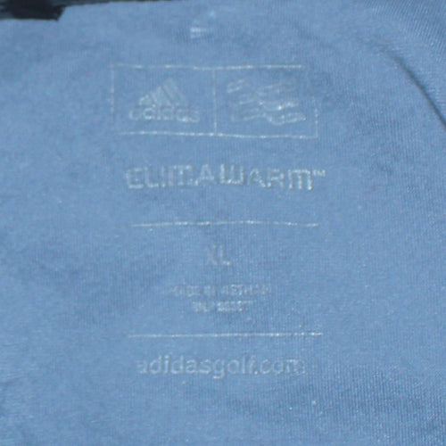 Adidas Mens Blue ClimaWarm 1/2 Zip Golf Sweatshirt XL