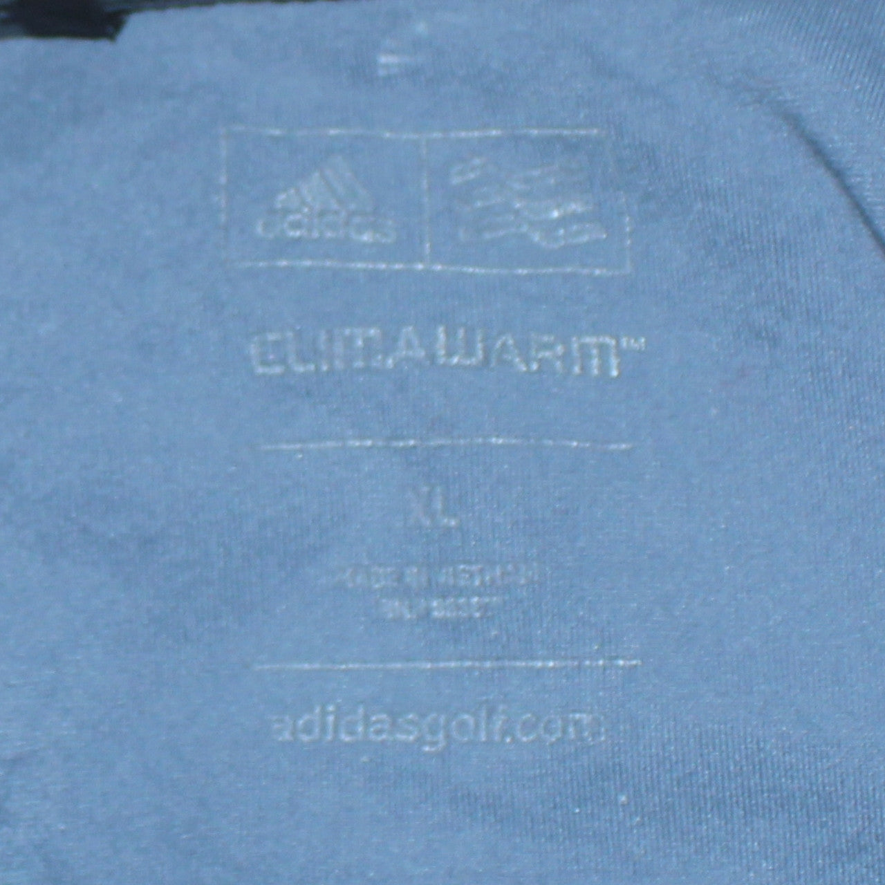 Adidas Mens Blue ClimaWarm 1/2 Zip Golf Sweatshirt XL