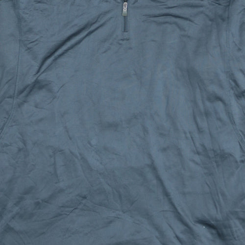 Adidas Mens Blue ClimaWarm 1/2 Zip Golf Sweatshirt XL