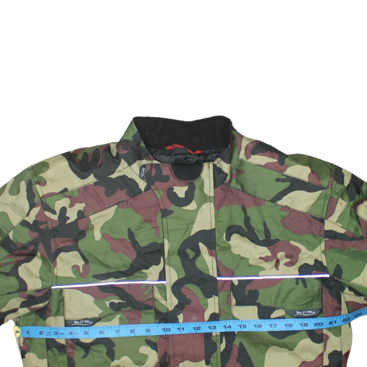 MDM Mens Green Camouflage Full Zip Sweatshirt Jacket 2XL