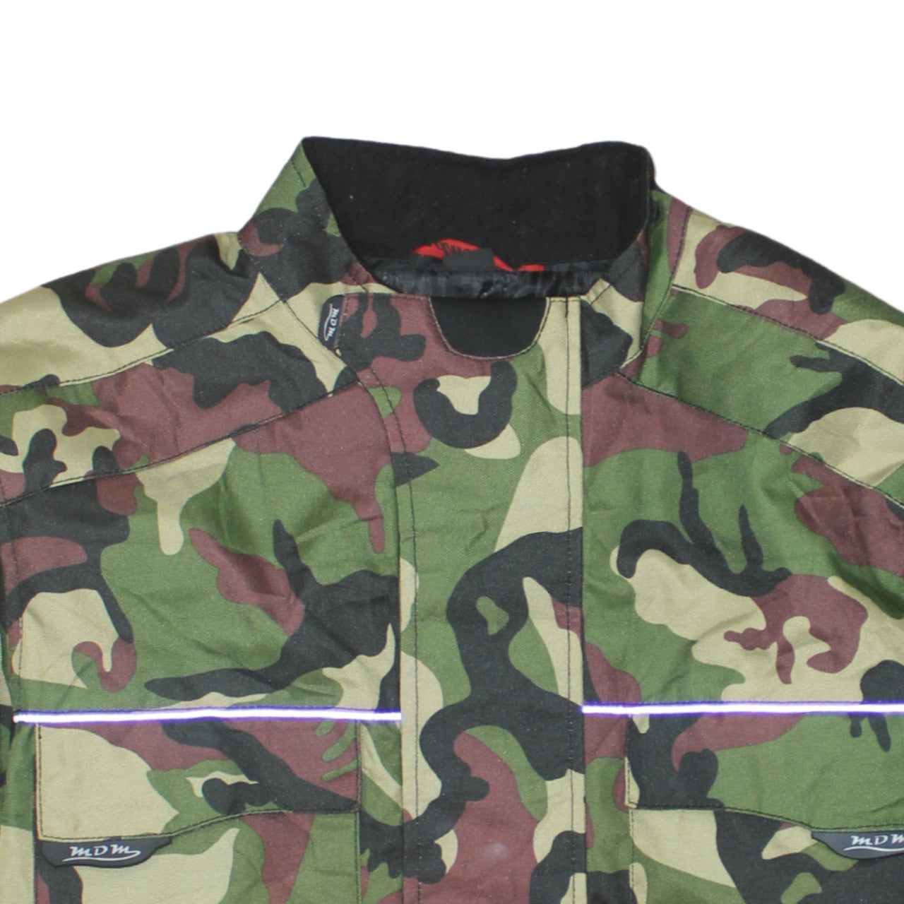 MDM Mens Green Camouflage Full Zip Sweatshirt Jacket 2XL