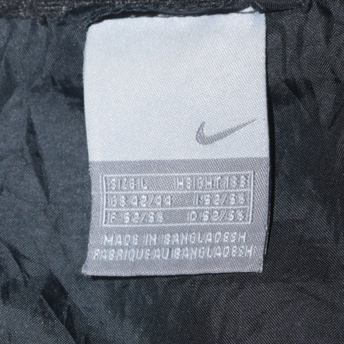 Nike Men’s Black Track Jacket L Full Zip Lightweight Sportswear